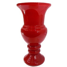 Vaso de Vidro Taça Itália – Vermelho