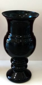 Vaso de Vidro Taça Itália – Preto